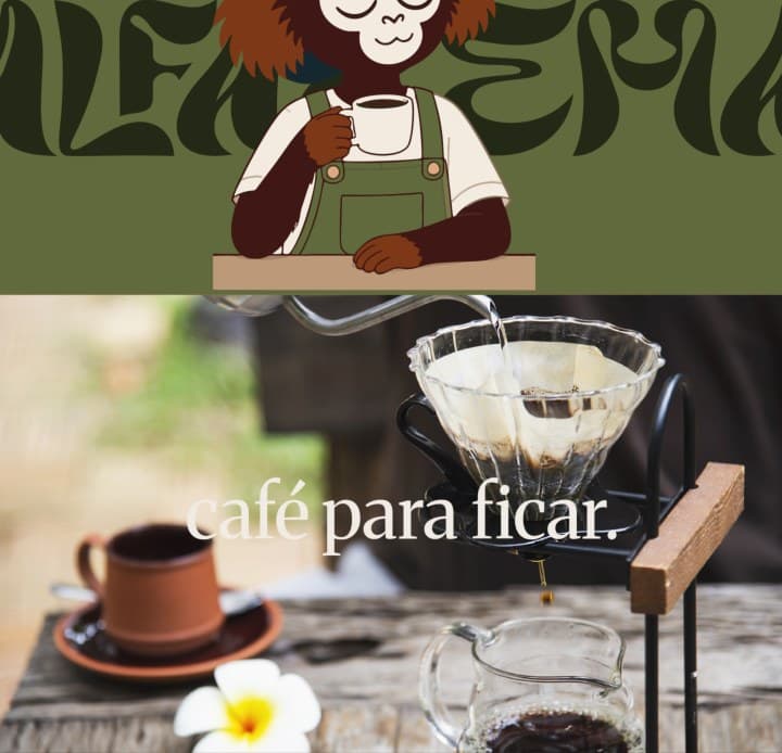 Coado sendo preparado em método filtrado